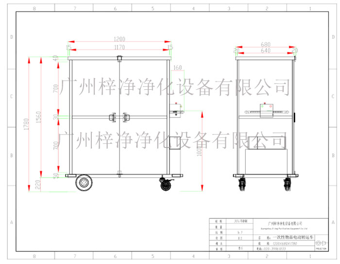 一次性物品電動(dòng)轉(zhuǎn)運(yùn)車(chē)設(shè)計(jì)方案圖